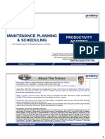 Maintenance Planning & Scheduling-Prodemy 060722