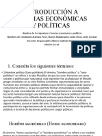 Introducción A Ciencias Económicas y Políticas