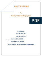 Railway Ticket Booking System