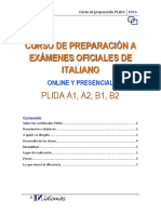Preparación PLIDA A1-B2 cursos italiano online presencial Cádiz