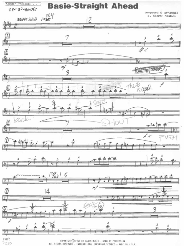 WSU Jazz Lead Trumpet Audition PDF