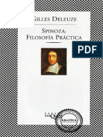 Deleuze - Spinoza: Filosofia Práctica