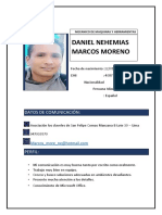 Curriculum Vitae Daniel Marcos Moreno PDF