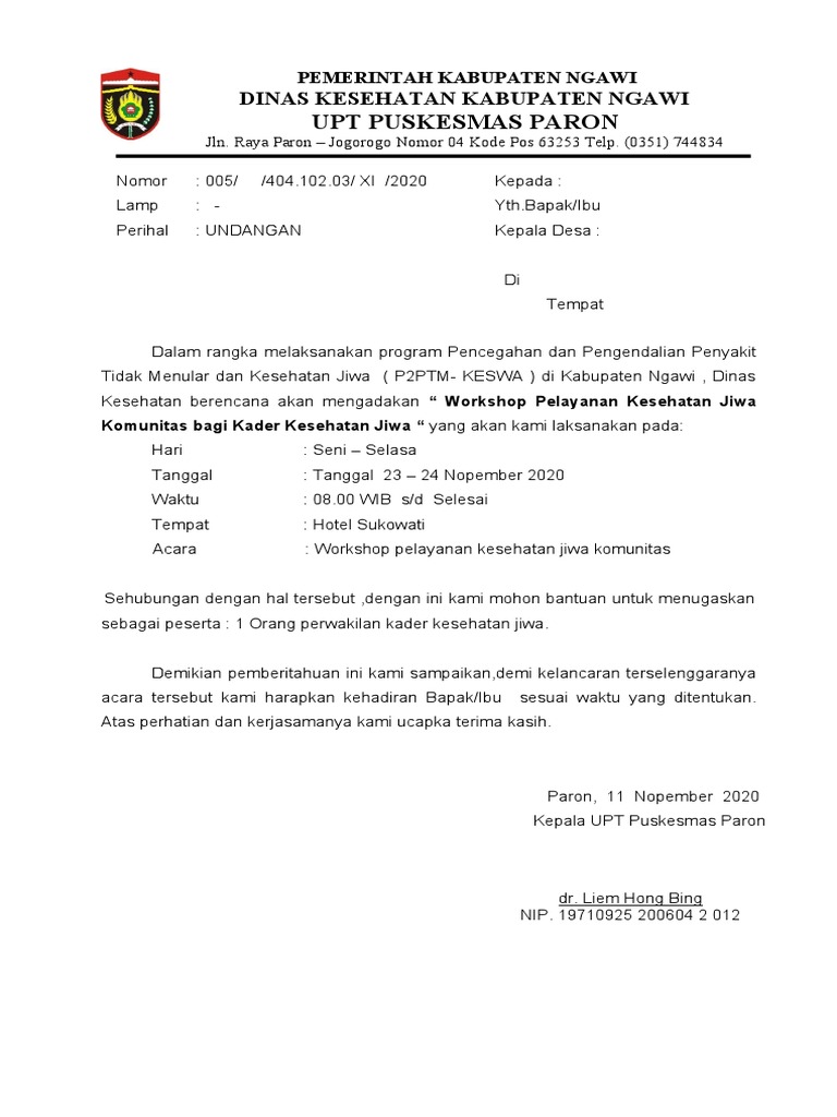 Undangan Lansia 2 | PDF