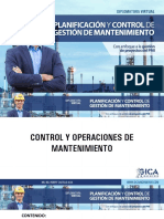 16_Control y Operaciones de Mantenimiento PCGM