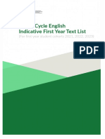 JC English First Year Indicative List 2021 2023