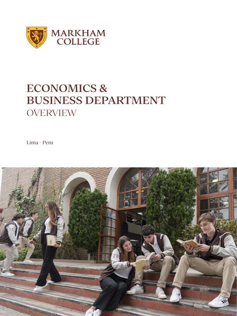 Markham College - Business & Economics Brochure 2023 | PDF | Cognition |  Learning