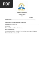 EDEXCEL iLS MATHEMATICS MAY 2023