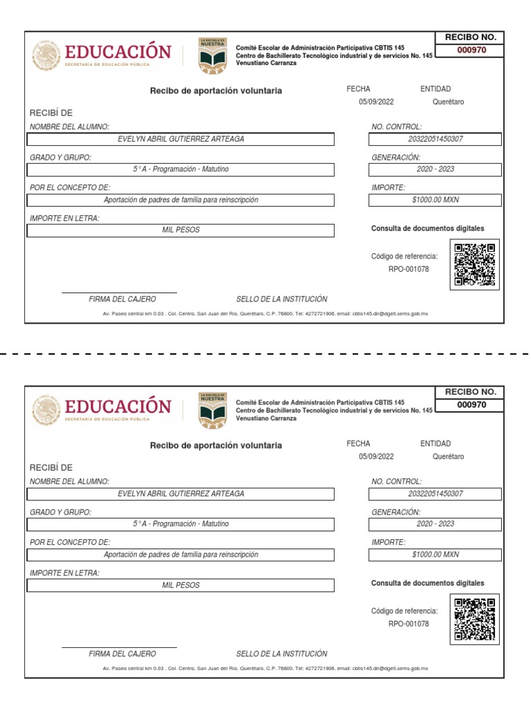 Recibo Pago | PDF | México