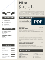 Black & Grey Minimal CV Resume