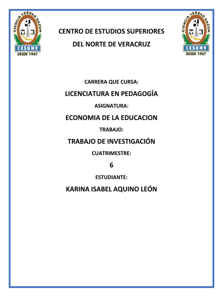 Economia de La Educacion PDF Division de trabajo Planificación