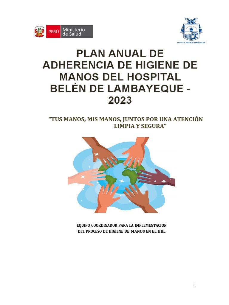 Plan de Higiene de Manos 2023 HBL | PDF | Infección adquirida en el ...