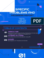 Specific Problems And: Progress Report