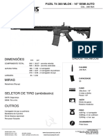 Fuzil T4 300 MLOK - 16 Semi Auto Cal. .300 BLK