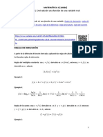 07 02 Derivada de Una Funcion de Una Variable Reglas de Derivacion QR