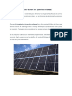 ¿Cuánto Duran Los Paneles Solares