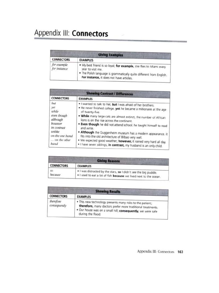 Writing Study Skill Connectors PDF