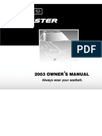 Manual Subaru Forester (2003) (420 Páginas)