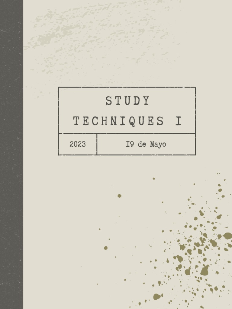 Effective Study Techniques for Success | PDF | Self-Improvement