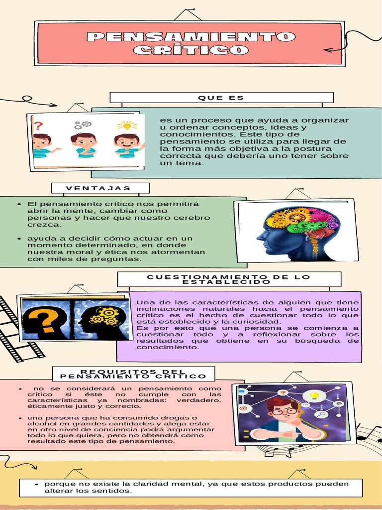 ¿Qué Es El Pensamiento Crítico | PDF | Relaciones personales, crianza y ...