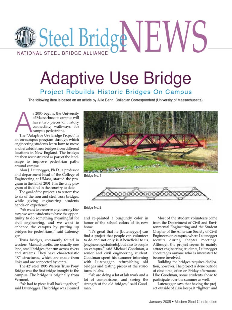 UMass Adaptive Use Bridge Project | PDF