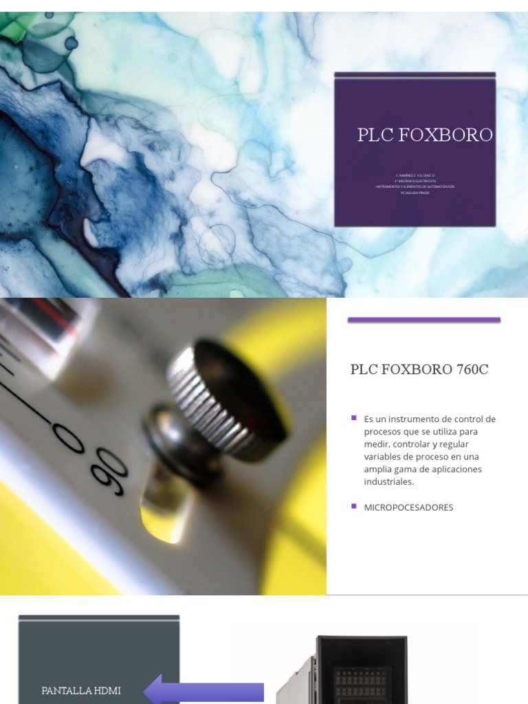 Características del PLC Foxboro 760C | PDF | Controlador lógico ...