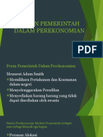 Peran Pemerintah Dalam Perekonomian