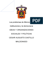 Los Problemas de México, Sus Instituciones y La Democracia