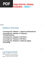 18ecc204j - DSP - Week 1