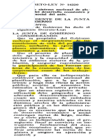 D. Ley 14220. Creando Un Sistema Nacional de Planificación Del Desarrollo Economico y Social Del País.