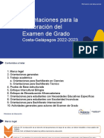 Orientaciones para La Elaboración Del Examen de Grado - CG2022-2023