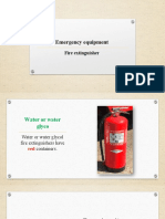 Emergency Equipment-Fire Extinguissher