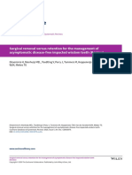 2020 Surgical Removal Versus Retention For The Management of Asymptomatic Disease-Free Impacted Wisdom Teeth (Review)