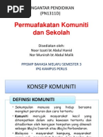 Permuafakatan Komuniti Dan Sekolah