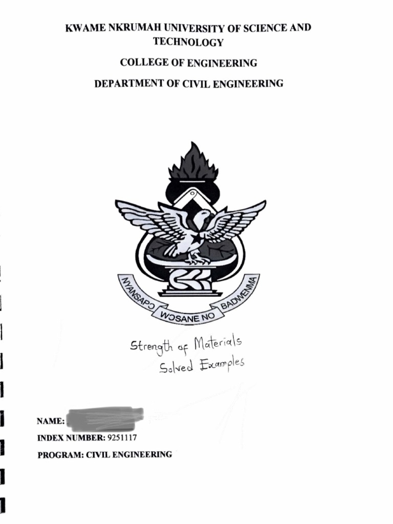 Strength of Materials Solved Examples PDF