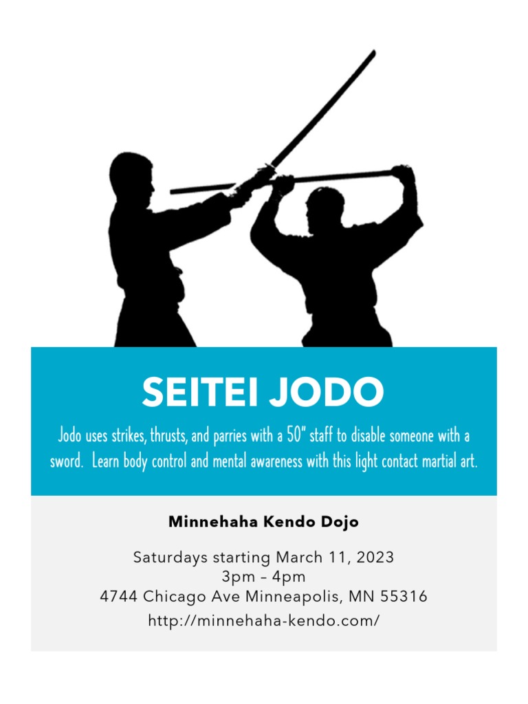 Intro to Seitei Jodo Classes | PDF
