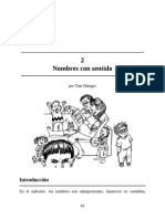 Clean Code a Handbook of Agile Software Craftsmanship Chapter 2 Spanish 18 Pages