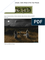 Kostenlose Hexen Video Ritual Anleitungen, Keltische Rad Des Jahres, Wicca WitchTok PDF-Info