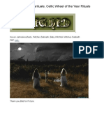 Tutoriel Vidéo Gratuit Sur Les Rituels Des Sorcières, Rituels de La Roue Celtique de l'Année, Wicca WitchTok PDF Info