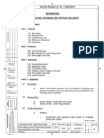 Saudi Aramco Oil Company: SECTION 03251 Construction, Expansion and Contraction Joints