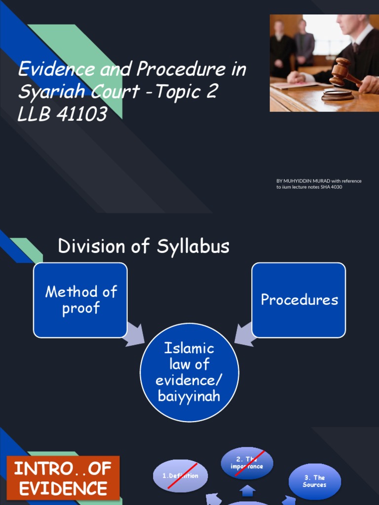 Islamic Law of Evidence in Syariah Court | PDF | Sharia | Semitic Words ...