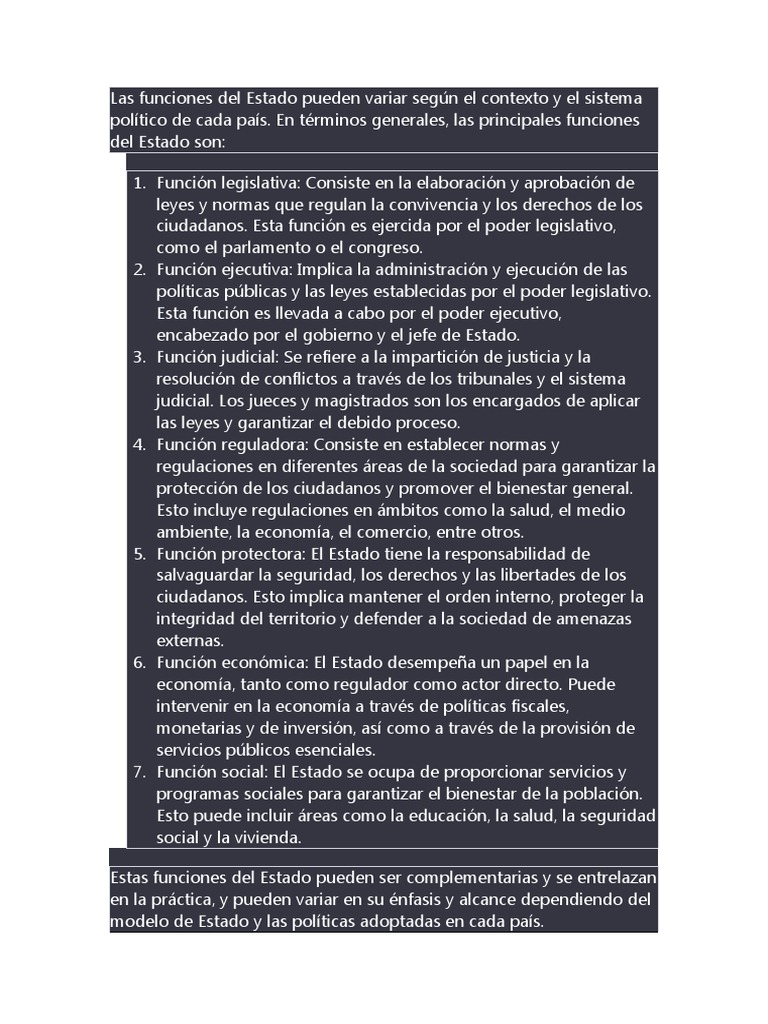 Funciones Del Estado PDF