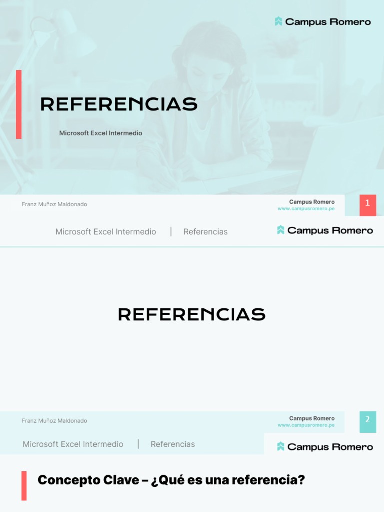 Referencias | PDF | Microsoft Excel | Hoja de cálculo
