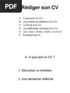 Mdele lettre de motivation et CV