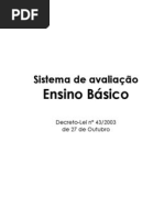 sistema de avaliao no ensino bsico