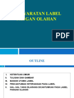 Persyaratan Label Pangan Olahan