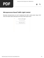 Microprocessor Based Traffic Light Control