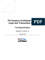 PCI Express Architecture Link Layer and Transaction Layer Test Specification Revision 4.0, Version 1.0