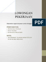 Lowongan Pekerjaan