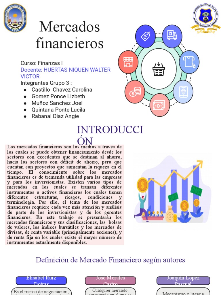 Exposicion de Mercados Financieros | PDF | Mercado (economía) | Mercado ...